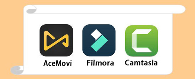 acemovi vs filmora vs camtasia