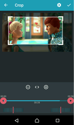 how to crop aspect ratio with androvid pro video editor