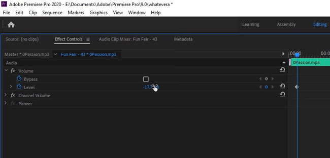 edit video audio in premiere pro