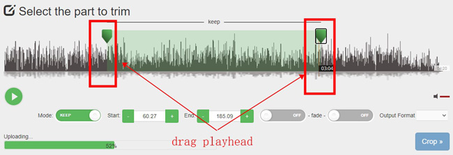 trim audio online with audiotrimmer