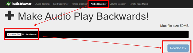 online audio reverser