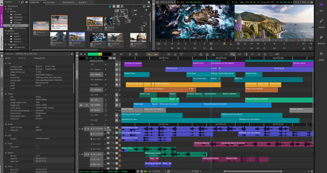 avid media composer pro user interface