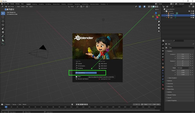 blender video editing software