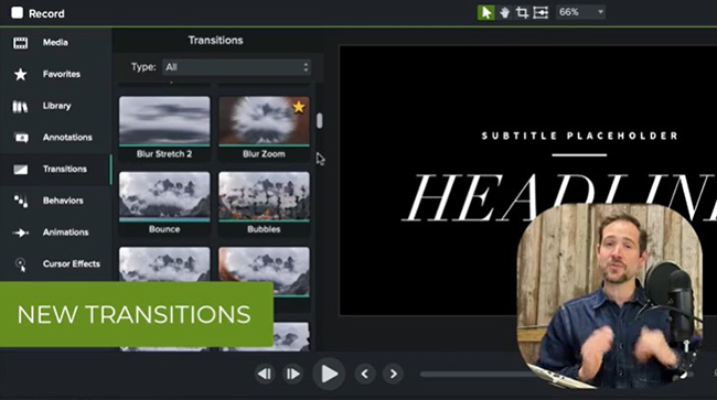 camtasia new transitions