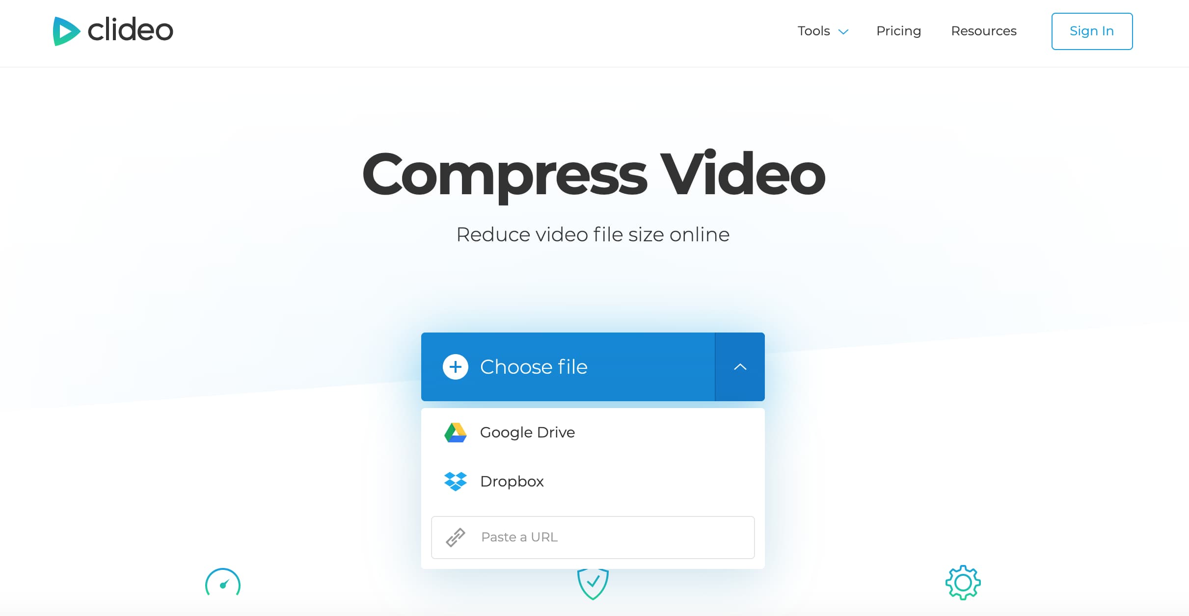 clideo compress video