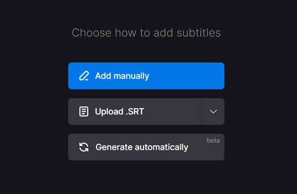 clideo subtitle modes