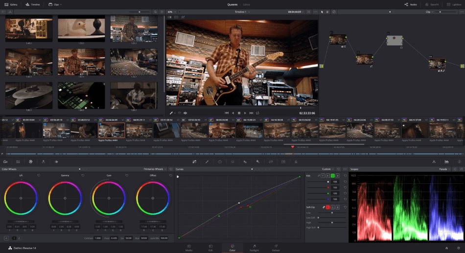 davinci resolve interface