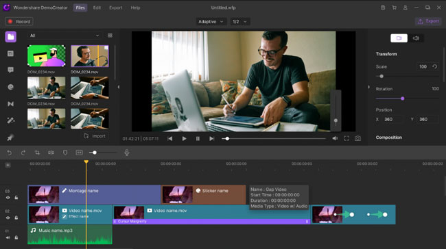 demo rreator free screen recorder and video editor