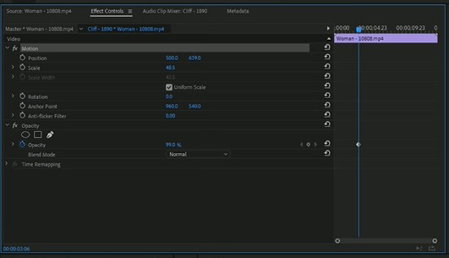 edit overlay settings with adobe premiere pro