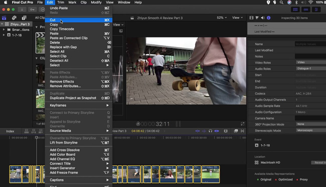 final cut pro change resolution