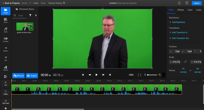 flixier online green screen video editor free