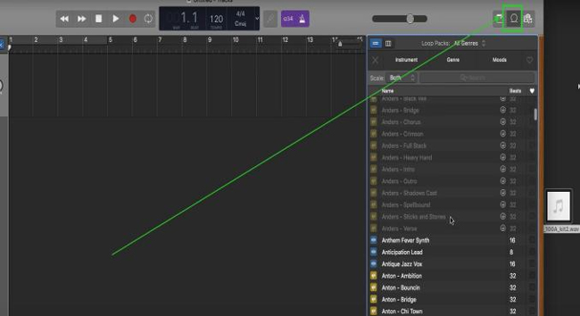 import video to garageband