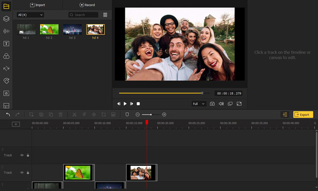 how to blur picture with videmake