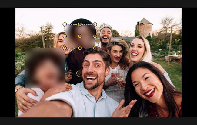 how to blur picture with videmake