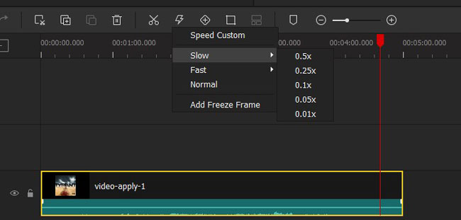 how to make slow-motion youtube videos by videmake step 2-1