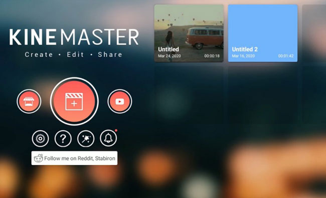 begin to blur video background in kinemaster