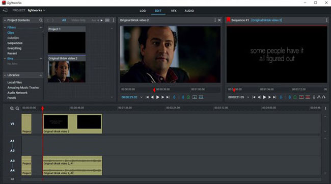 Lightworks video editor