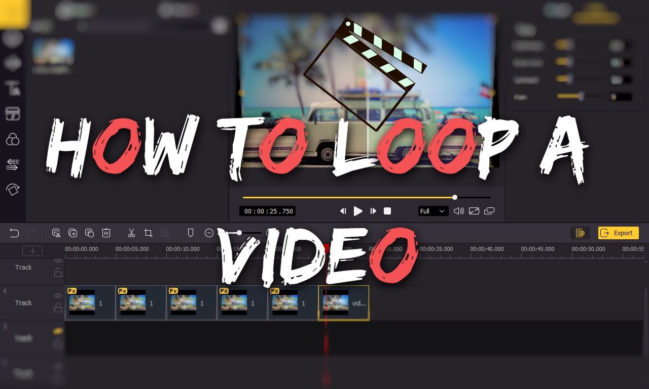 how to loop a video