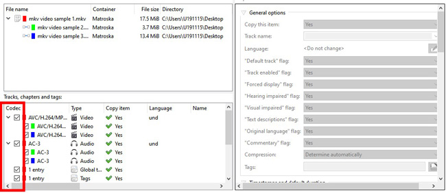 merge files by mkvtoolnix