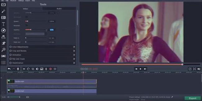 movavi vintage filter video editor