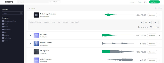 pixabay explosion sound effects download