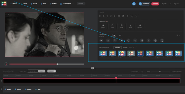 pixiko vintage video editor