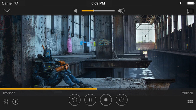 plex video player interface