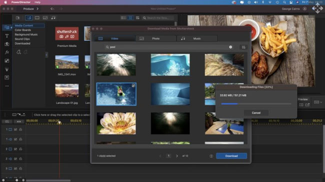 powerdirector split screen video editor