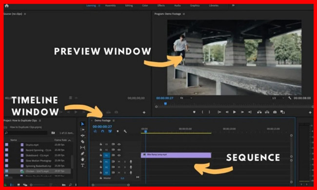 premiere pro interface