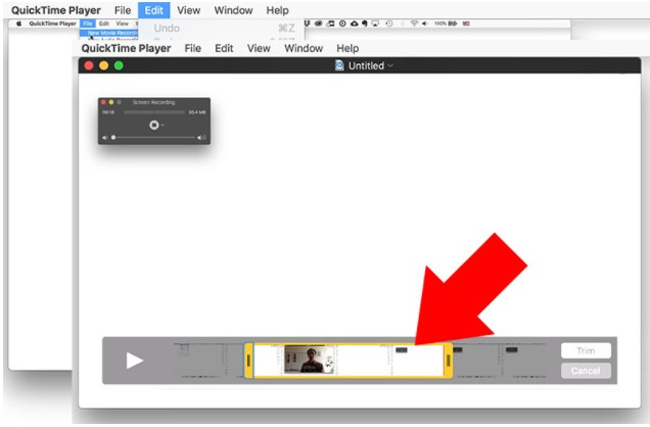 trim a video with quicktime player