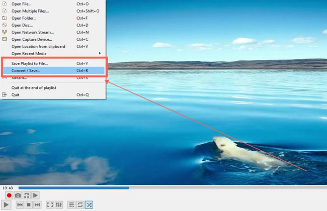 export video in vlc