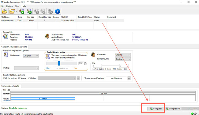 reduce file size with winsoft magic compressor