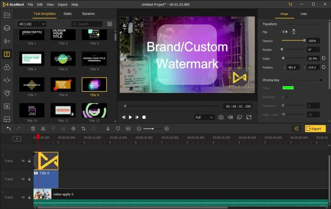 videmake youtube video watermark maker inetrface