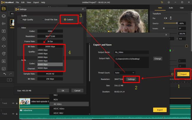 videmake video bitrate converter