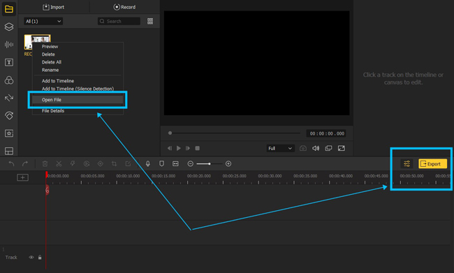 edit the recording with videmake