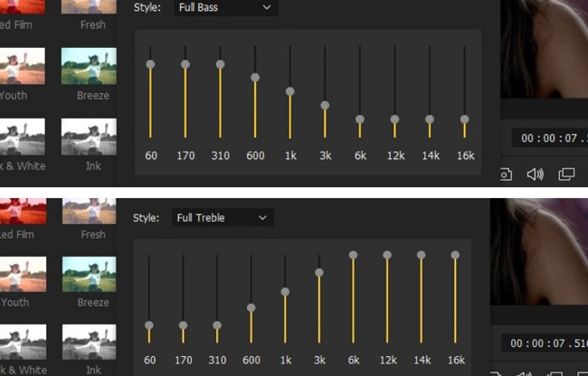 full bass vs full treble