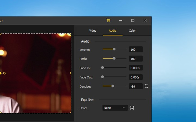 how to normalize audio in video with videmake