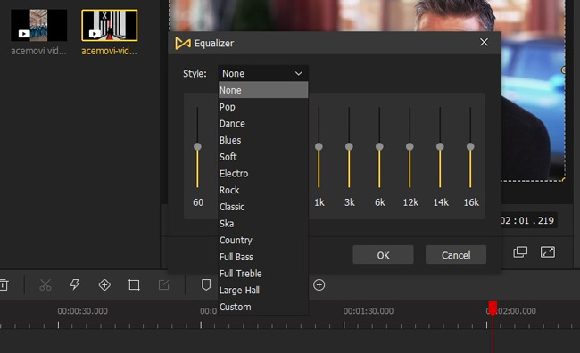 how to normalize audio in video with videmake