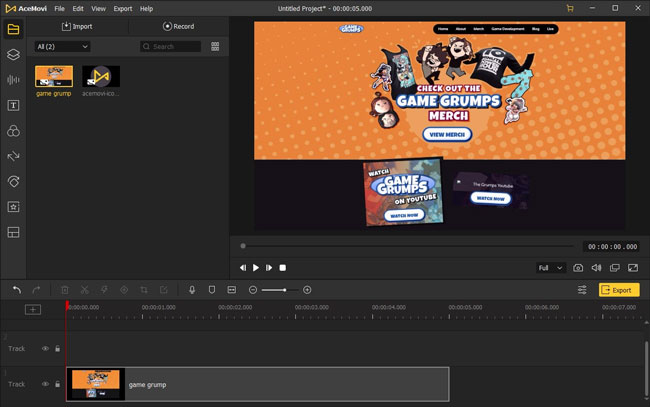 import gamegrumps files on videmake