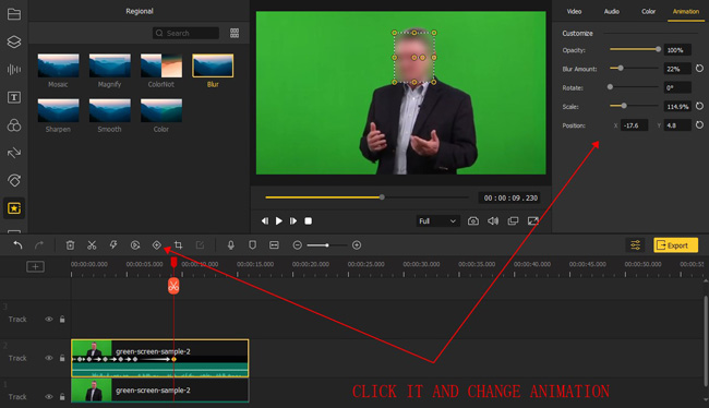 how to blur face in video by videmake