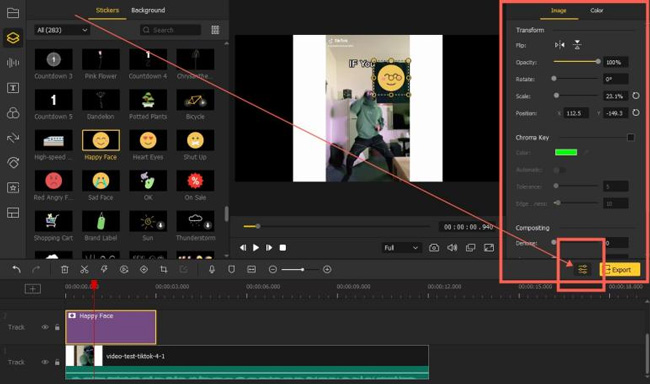 how to add emoji to video on computer