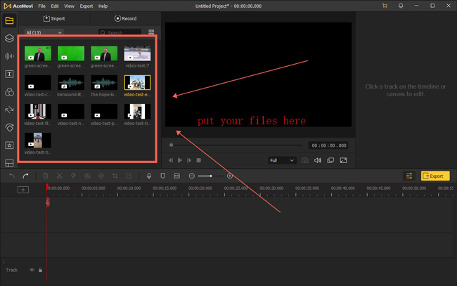 import multiple files to VideMake Video Editor