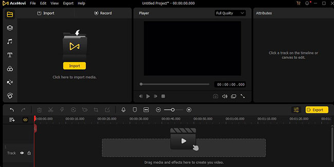 videmake editing screen