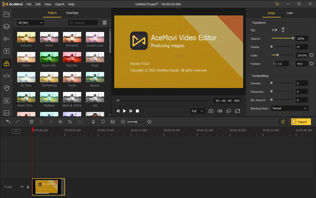 VideMake Video Editor interface